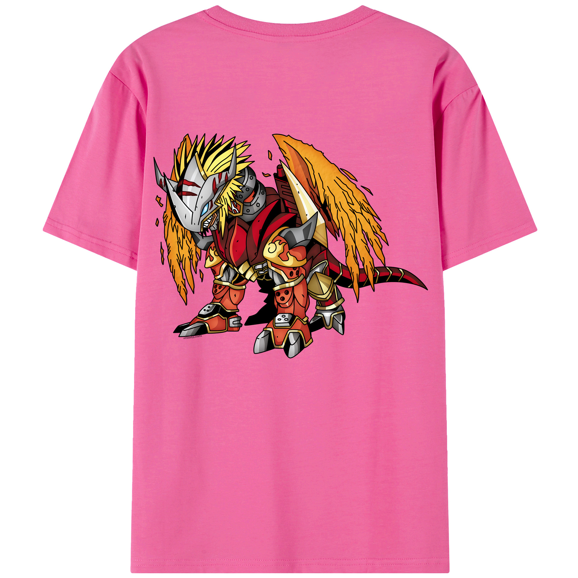（画像用） Digimon デジタルモンスター/デジモン レディース半袖Tシャツ(バックプリント)